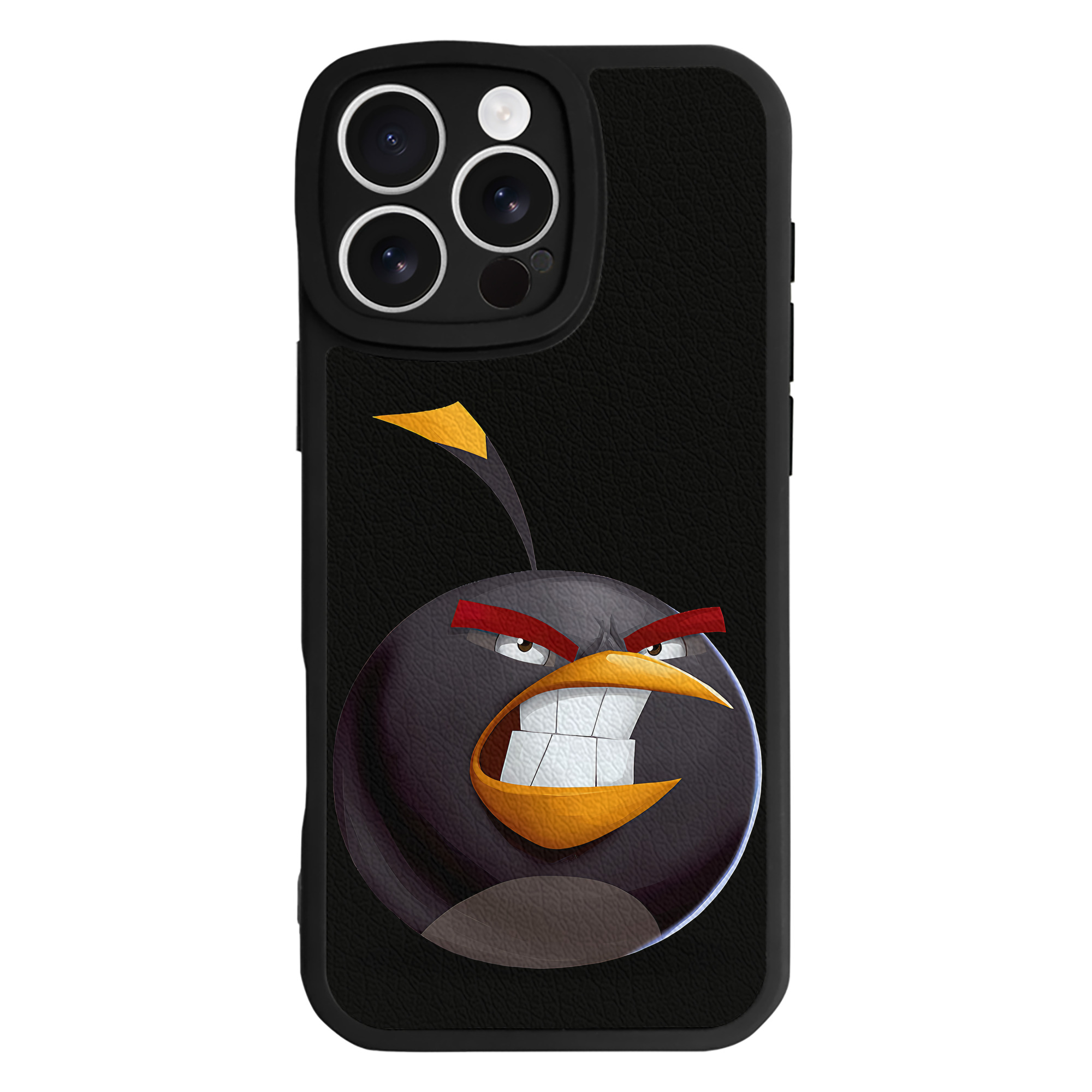 （画像用） Angry Birds アングリーバード 【iPhone 16シリーズ対応】シリコンスマホケース（レザー調） 材質：シリコン